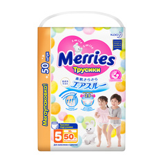 Подгузники-трусики Merries XL (12-22 кг), 50 шт.