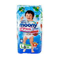 Подгузники-трусики для мальчиков Moony Man L (9-14 кг), 44 шт.