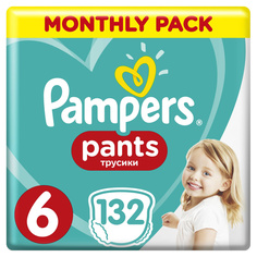 Трусики Pampers Pants 15+ кг, размер 6, 132 шт.