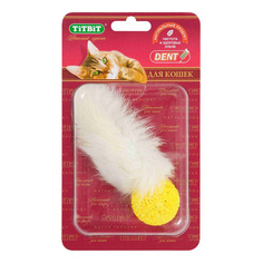 Titbit Игрушка-лакомство для кошек хвост кроличий