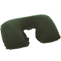 Bestway, 67006 BW, Надувная подушка под шею Flocked Travel Pillow 46х28 см, цвет Зеленый