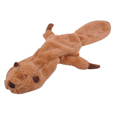 Мягкая игрушка для собак HOMEPET Бобер, бежевый, длина 56 см