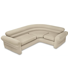 Intex, 68575, Надувной угловой диван Corner Sofa, 257х203х76см