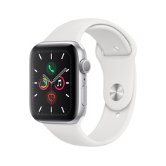 Смарт-часы Apple Watch S5 GPS 44mm Silver Sport Band (MWVD2RU/A)
