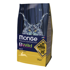 Сухой корм для кошек Monge Bwild, кролик, 1,5кг
