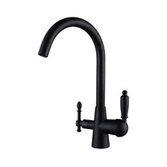 Смеситель для кухни Kaiser Vincent 31744-2 с подключением к фильтру Black