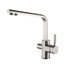 Смеситель для кухни Kaiser Decor 40144-5 с подключением к фильтру Silver