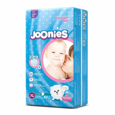 Подгузники-трусики JOONIES Premium Soft XL 12-17 кг, 40 шт.
