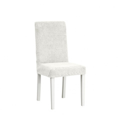 Чехлы на стулья плюшевые Venera "Chair cover soft", цвет: белый, комплект 6 шт
