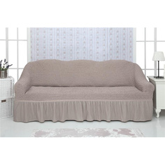 Чехол на трехместный диван с оборкой CONCORDIA "Triple sofa", цвет: светло-сиреневый Venera