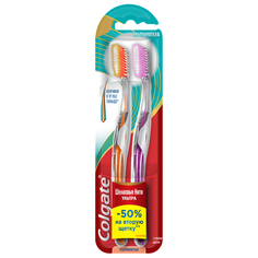 Зубная щетка Colgate Шелковые Нити, ультрамягкая, 2 шт
