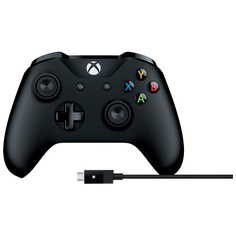 Геймпад Microsoft Xbox One + Cable for Windows 4N6-00002 Черный