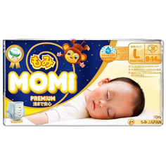 Подгузники-трусики Momi Premium Night L( 9-14 Кг), 30 шт.
