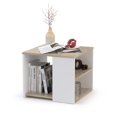 Стол журнальный Mobi Сайд 03.237 50х50х42,3 см дуб крафт серый/белый премиум