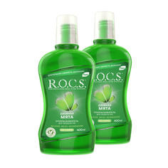 Ополаскиватель для полости рта ROCS ДВОЙНАЯ МЯТА, 400 мл (в наборе 2 штуки) R.O.C.S.