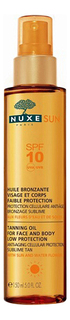 Масло Nuxe Sun SPF10 тонирующее для лица и тела 150 мл