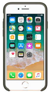 Накладка Apple Silicone Case Dark Olive для iPhone 8/7