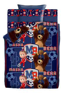Комплект детского постельного белья Команда Непоседа Маша и Медведь 3 предм.