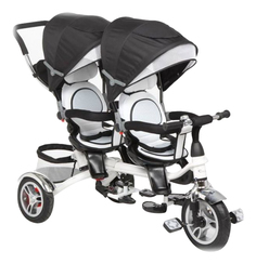Велосипед трехколесный Capella для двойни Twin trike 360 Graphite