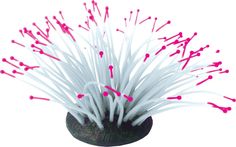Декор для аквариумов JELLYFISH Коралл Актиния светящийся розовый 9,5х8,5х9см