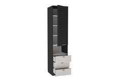 Стеллаж Hoff 80319397 50х46х209,2 см, белый/черный