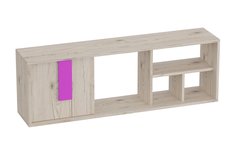 Полка навесная Hoff Скаут Дуб Бонифаций/Фуксия