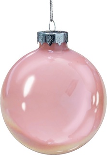 Украшение елочное "Розовый шар", 8 см Феникс Презент