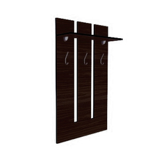 Настенная панель-вешалка в прихожую Глазов Hyper Вешалка 1 Венге