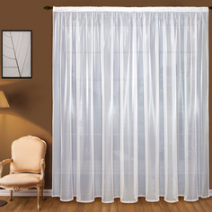 Штора Elegante Kent вуаль, белый, 400x240 см, T101-1