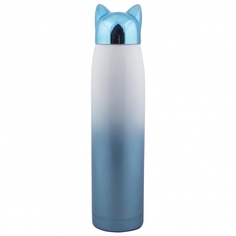 Термос "Котик", 330 мл, цвет: синий Эврика
