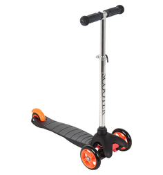 Самокат трехколесный "Leader kids LK-102", черный, оранжевый