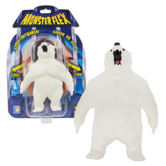 Фигурка тянущаяся 1 TOY Monster Flex Полярный Медведь, 15 см