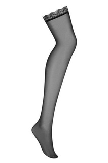 Чулки с ажурной резинкой Obsessive
