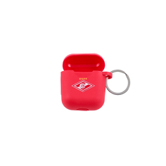 Силиконовый чехол для наушников ФК Спартак красный Spartak