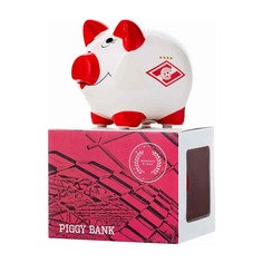 Копилка "Piggy Bank", красно-белый, 11x9x9 см Spartak