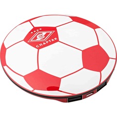 Внешний аккумулятор Красно-белый Мяч, красно-белый, 103х18 мм Spartak