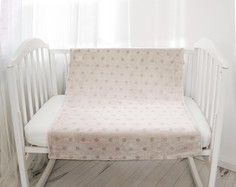 Плед-покрывало Baby Nice Горох бежевый, 150х200 см