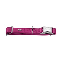 Hunter ошейник для собак Capri Alu-Strong L (45-65 см) 2,5 см натуральная кожа малиновый