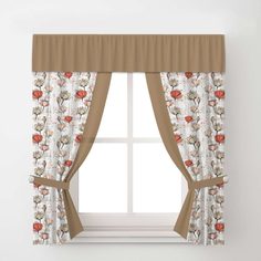 Комплект штор Arya ar623823 бежевый, коричневый 170X200
