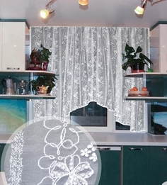 Штора Amore Mio RR М 3005 Тюль жаккардовый 3,0*1,7 1 шт. Белый