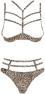 Пикантный комплект Selvy с открытой грудью Obsessive