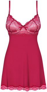 Роскошная короткая сорочка Rosalyne с кружевом Obsessive