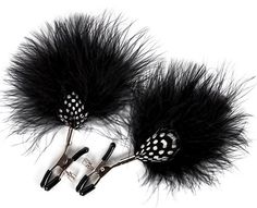 Зажимы на соски с украшением из перышек FEATHER NIPPLE CLAMPS Blush Novelties