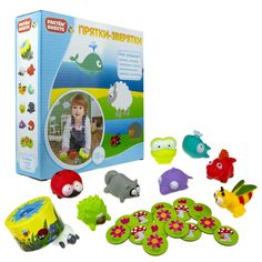 Настольная игра 1 TOY Т16218 Растем вместе Прятки зверятки
