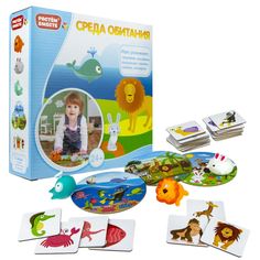 Настольная игра 1 TOY Т16224 Растем вместе Среда обитания