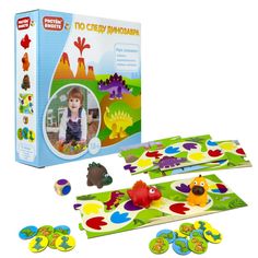 Настольная игра 1 TOY Т16223 Растем вместе По следу динозавра