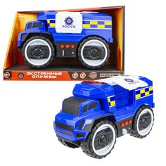 Машинка 1 TOY Т16948 Экстренные службы Грузовик полиция, 20 см