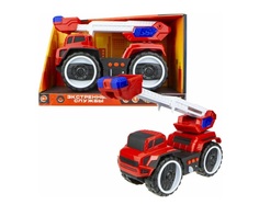 Машинка 1 TOY Т16947 Экстренные службы Подъемник пожарный, 20 см