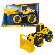 Машинка фрикционная 1 TOY Т16944 Горстрой Погрузчик, 20 см