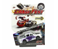 Машинка инерционная 1 TOY Т17090-11 CrashFest Graffity, 10 см